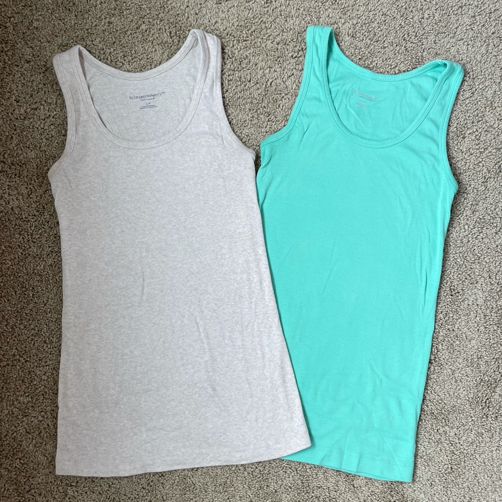 Bundle of 2 Maternity Tank Tops Size S, Liz Lange
